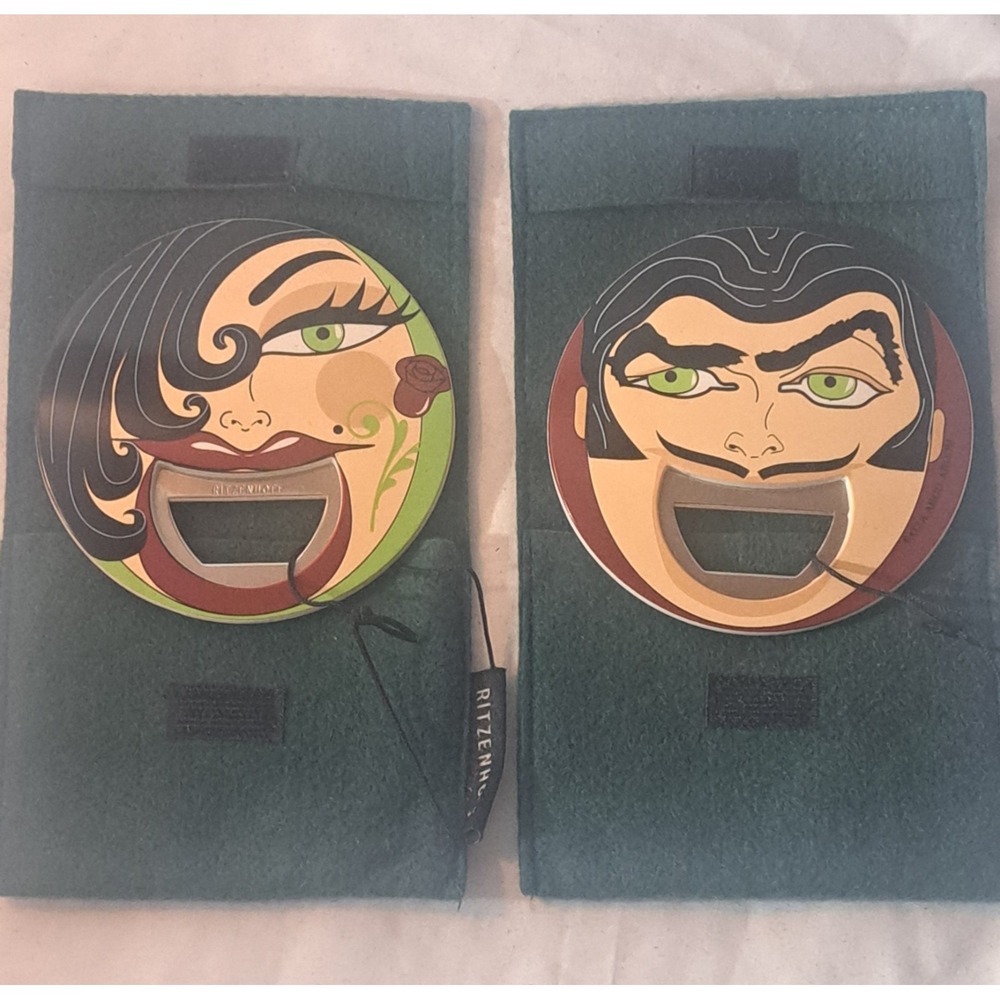 Ritzenhoff Germany Double-Sided Face Bottle Opener NEW (Man/Woman Rose)